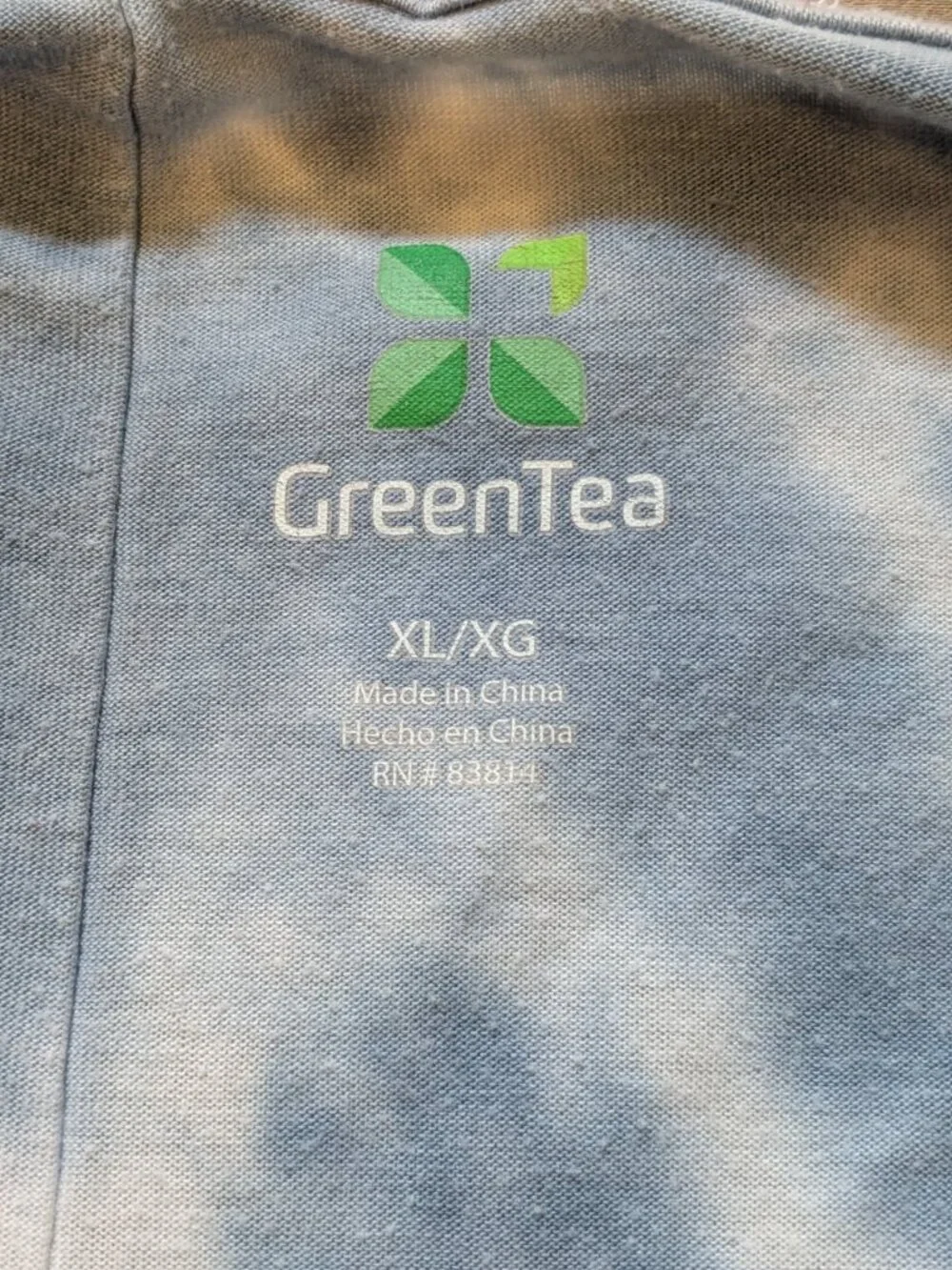 Green Tea Relaxed Fit Tie Dye T-shirt Size X-Large - Picture 6 of 6
